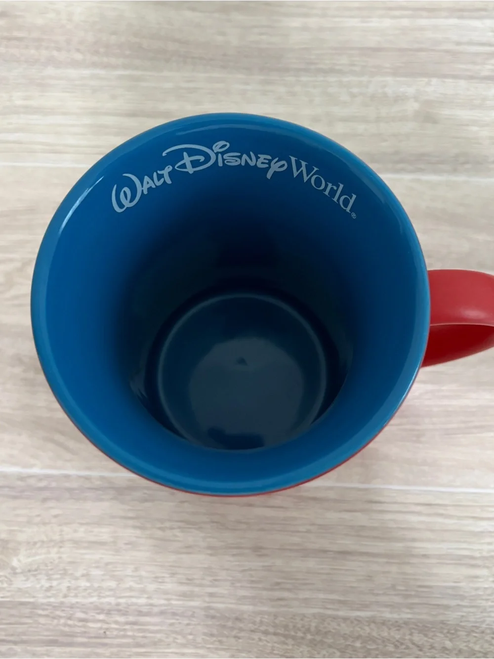 Disney Parks Micky Mouse Red Ceramic Coffee Mug